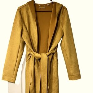 Tahari trench coat- Mustard